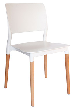 sillas para cafeteria restaurante con patas de madera alegna