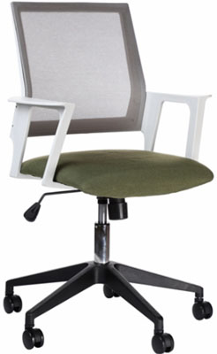sillas secretariales para oficina con respaldo tapizado en malla