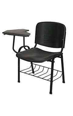 sillas de capacitacion con paleta y asiento y respaldo de polipropileno