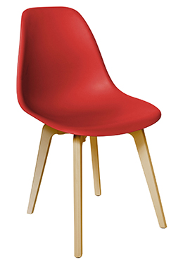 sillas para cafetería restaurante con patas de madera heron