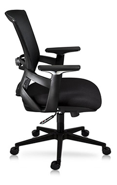 sillas para oficina con respaldo de malla y soporte lumbar ajustable
