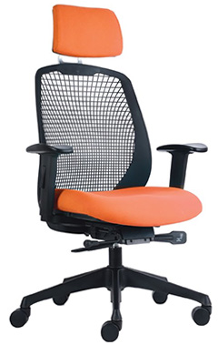 sillón ejecutivo con respaldo de polipropileno nylon con cabecera