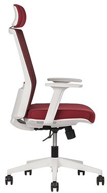 sillón ejecutivo con respaldo tapizado en malla de alta resistencia con mecanismo reclinable