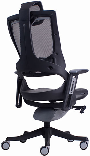 sillón ejecutivo ergonómico tapizado en malla de alta calidad con mecanismo reclinable