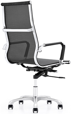 sillones ejecutivos para oficina tapizados en malla para escritorio con mecanismo reclinable