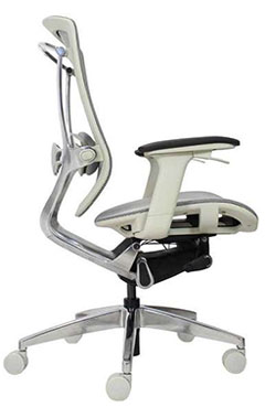 sillones semi ejecutivos para oficina con asiento y respaldo tapizado en malla con mecanismo reclinable y coderas ajustables