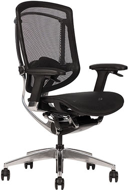 sillones semi ejecutivos para oficina con asiento y respaldo tapizado en malla