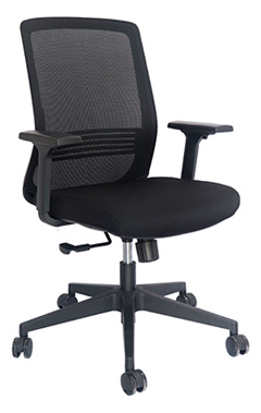 sillones semi ejecutivos para oficina con brazos ajustables y mecanismo reclinable aspent