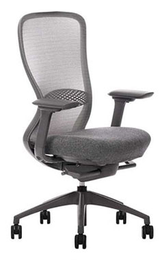 sillones semi ejecutivos para oficina ergonómicos respaldo medio con soporte lumbar y descansa brazos ajustables
